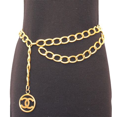 chanel gold chain belt replica